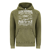 Vintage Olive legends were born in 1942 year of birth birthday t shirt Vintage Hoodie - linhVisuals