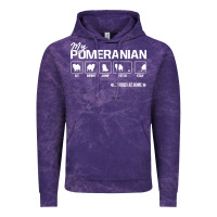 Cloud Purple dog pomeranian cute dog puppy pet black paw Vintage Hoodie - linhVisuals
