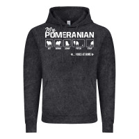Vintage Black dog pomeranian cute dog puppy pet black paw Vintage Hoodie - linhVisuals