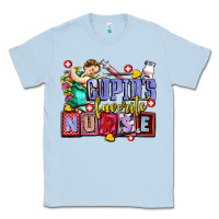 Dusty Blue cupids favorite nurse olivia Classic Tee - OliviaCreatesArt
