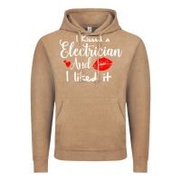 Vintage Coffee i kissed an electrician and i liked it for girlfriend wife pullover ho Vintage Hoodie - linhVisuals