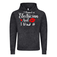 Vintage Black i kissed an electrician and i liked it for girlfriend wife pullover ho Vintage Hoodie - linhVisuals