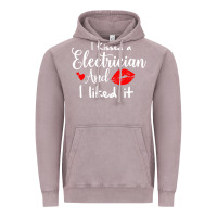 Vintage Zinc i kissed an electrician and i liked it for girlfriend wife pullover ho Vintage Hoodie - linhVisuals