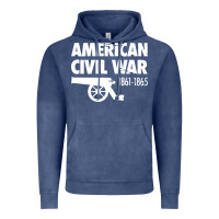 Vintage Denim american civil war reenactor historical Vintage Hoodie - linhVisuals