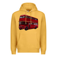 Mustard double decker bus Premium Hoodie - Artiststas