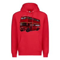 Red double decker bus Premium Hoodie - Artiststas