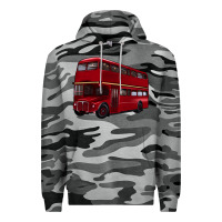 Slate Camo double decker bus Premium Hoodie - Artiststas