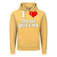 Vintage Mustard i love drag queens  i heart drag queens t shirt Vintage Hoodie - linhVisuals