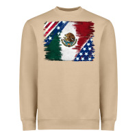 Mushroom Mexican With American Flag Heavyweight Sweatshirt - RanaPortraitStore