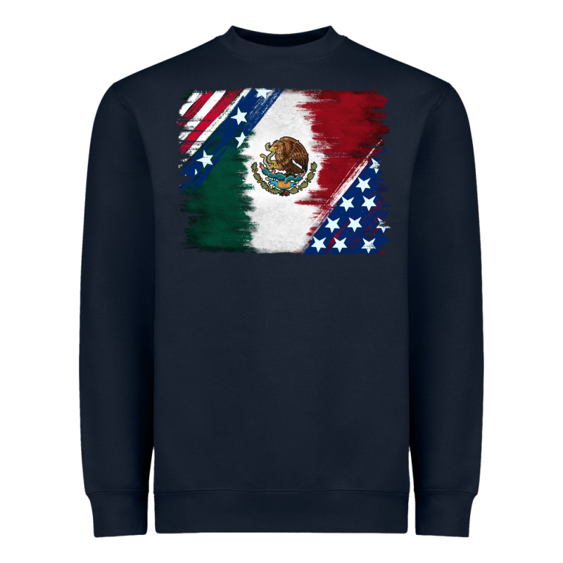 Mexican With American Flag Heavyweight Sweatshirt by RanaPortraitStore | Teevron