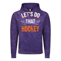 Cloud Purple Lets Do That Hockey Vintage Hoodie - linhVisuals