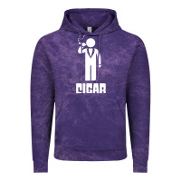 Cloud Purple cigar smoker Vintage Hoodie - linhVisuals