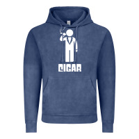 Vintage Denim cigar smoker Vintage Hoodie - linhVisuals