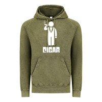 Vintage Olive cigar smoker Vintage Hoodie - linhVisuals