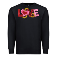 Black valentines day love sunflowers Premium Sweatshirt - RanaPortraitStore