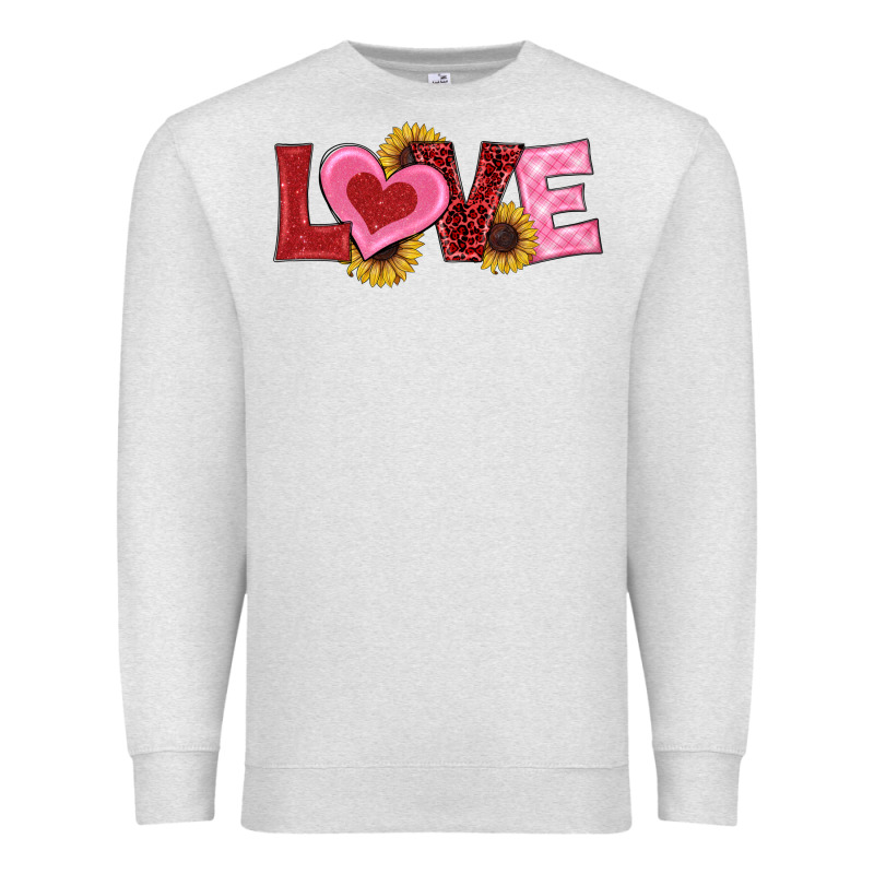 Valentines Day Love Sunflowers Premium Sweatshirt by RanaPortraitStore | Teevron