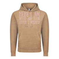 Vintage Coffee here i am what are your other 2 wishes Vintage Hoodie - linhVisuals