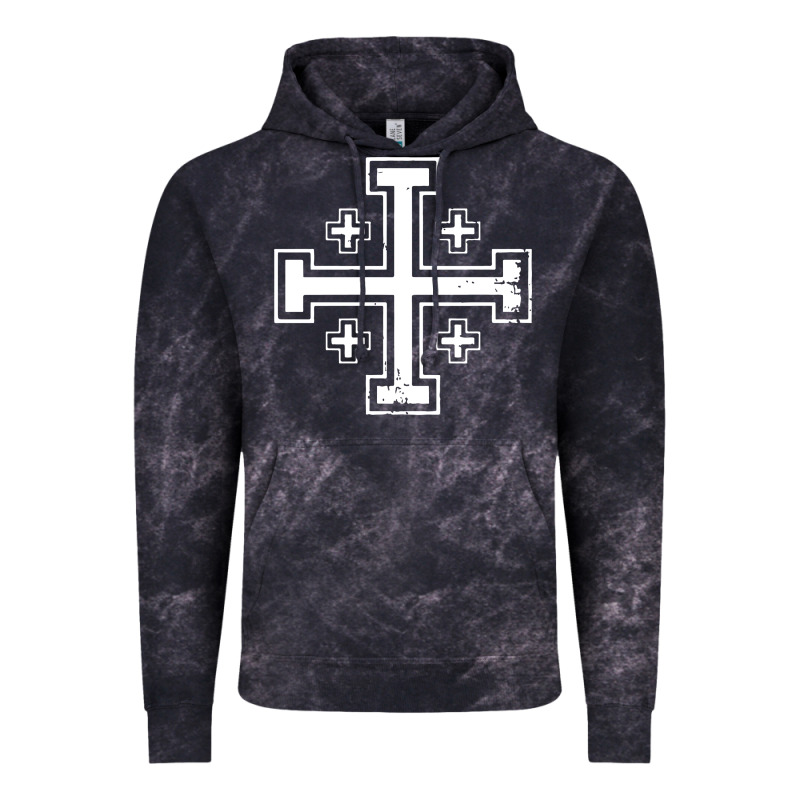 Crusader Cross Of Jerusalem Knights Templa Vintage Hoodie by linhVisuals | Teevron