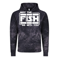 Cloud Black May The Fish Be With You Fishing3 Vintage Hoodie - linhVisuals