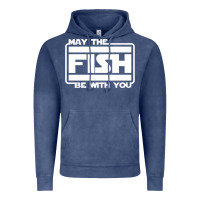 Vintage Denim May The Fish Be With You Fishing3 Vintage Hoodie - linhVisuals