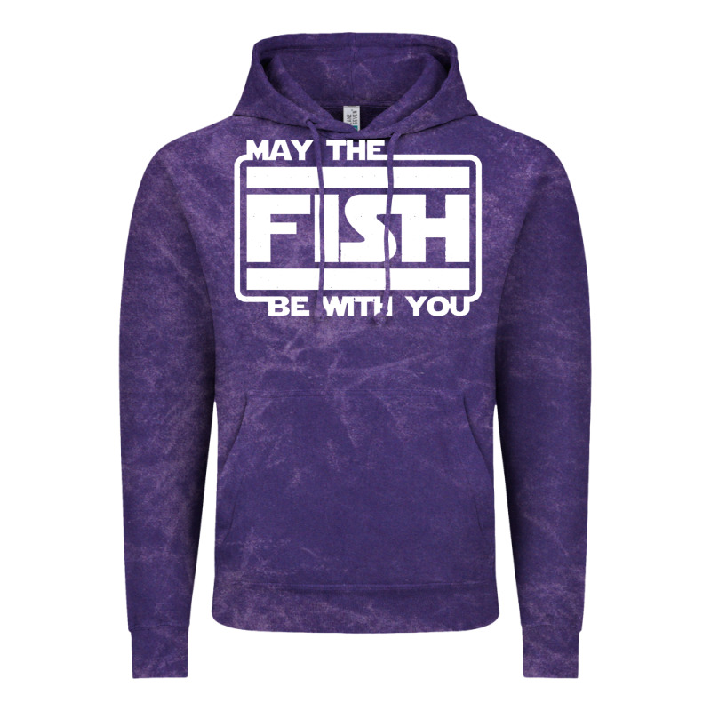 May The Fish Be With You Fishing3 Vintage Hoodie by linhVisuals | Teevron