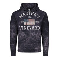 Cloud Black martha's vineyard massachusetts american flag usa vintage pullover hoo Vintage Hoodie - linhVisuals