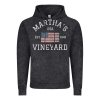 Vintage Black martha's vineyard massachusetts american flag usa vintage pullover hoo Vintage Hoodie - linhVisuals