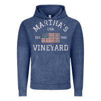 Martha's Vineyard Massachusetts American Flag Usa Vintage Pullover Hoo Vintage Hoodie | Teevron