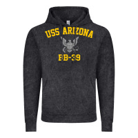 Vintage Black uss arizona bb 39 battleship t shirt Vintage Hoodie - linhVisuals