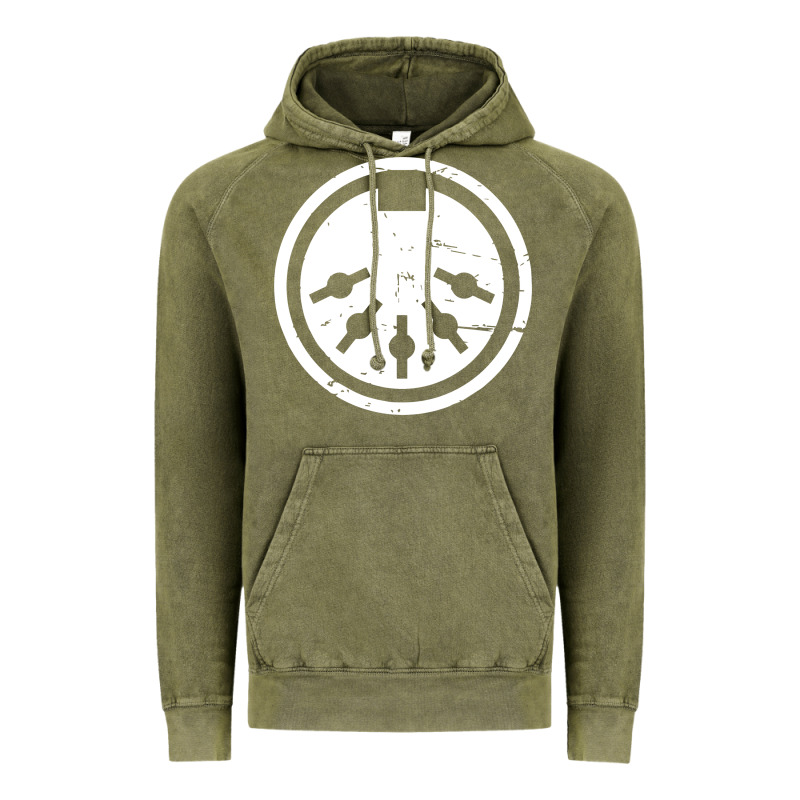 Distressed Midi Plug Synthesizer Vintage Hoodie by linhVisuals | Teevron