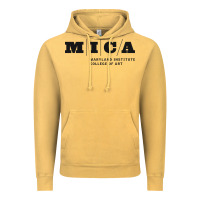 Vintage Mustard Maryland Institute College of Art Vintage Hoodie - linhVisuals
