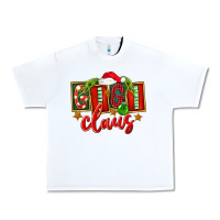 White Christmas Gigi Claus Urban Heavy Tee - FaDigitalArtStudio