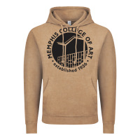 Vintage Coffee Memphis College of Art Vintage Hoodie - linhVisuals