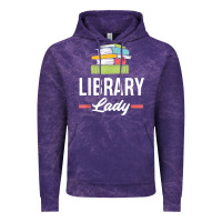 Cloud Purple womens funny library lady librarian library assistant t shirt Vintage Hoodie - linhVisuals
