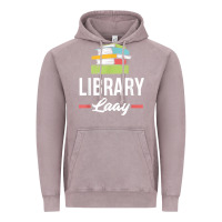 Vintage Zinc womens funny library lady librarian library assistant t shirt Vintage Hoodie - linhVisuals