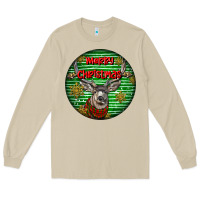 Mushroom mule buck deer head christmas Long Sleeve Tee - LillyAllenDesigns
