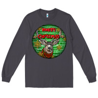 Smoke mule buck deer head christmas Long Sleeve Tee - LillyAllenDesigns