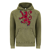 Vintage Olive lion rampant of scotland, royal banner, royal arms, scottish pride Vintage Hoodie - linhVisuals