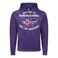 Cloud Purple what part of eyjafjallajökull don't you understand raglan baseball te Vintage Hoodie - linhVisuals