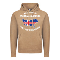 Vintage Coffee what part of eyjafjallajökull don't you understand raglan baseball te Vintage Hoodie - linhVisuals