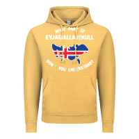 Vintage Mustard what part of eyjafjallajökull don't you understand raglan baseball te Vintage Hoodie - linhVisuals
