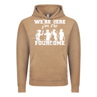 Vintage Coffee we're here for the foursome funny sarcasm golf lover golfer t shirt Vintage Hoodie - linhVisuals