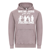 Vintage Zinc we're here for the foursome funny sarcasm golf lover golfer t shirt Vintage Hoodie - linhVisuals