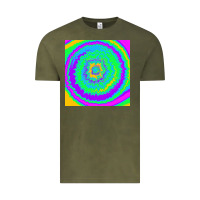 Vintage Olive tye die pattern Vintage Tee - RanaPortraitStore