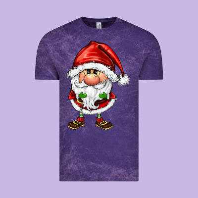 Santa Gnomes Vintage Tee Designed By Fadigitalartstudio