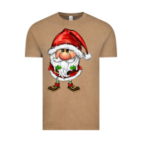 Vintage Coffee santa gnomes Vintage Tee - FaDigitalArtStudio