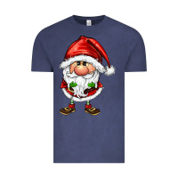 Vintage Denim santa gnomes Vintage Tee - FaDigitalArtStudio