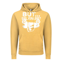 Vintage Mustard mens but did you die atv four wheeler funny quad biker rider t shirt Vintage Hoodie - linhVisuals