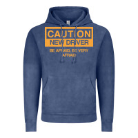 Vintage Denim caution new student driver funny Vintage Hoodie - linhVisuals