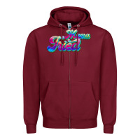 Burgundy mama tried Zipper Hoodie - JahusDesignShop